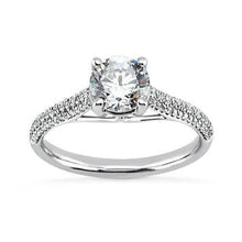 Afbeelding in Gallery-weergave laden, 2.25 karaat diamanten verlovingsring met accenten wit goud 14K - harrychadent.nl