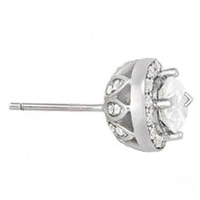 Afbeelding in Gallery-weergave laden, 2.30 karaat ronde diamanten Halo studs oorbellen paar wit goud 14K - harrychadent.nl