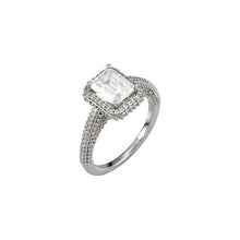 Afbeelding in Gallery-weergave laden, 2.36 karaat smaragd diamanten verlovingsring wit goud 14k - harrychadent.nl