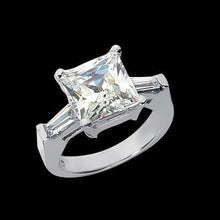 Afbeelding in Gallery-weergave laden, 2,45 Ct. Princess & Baguette Echt Diamants Three Stone Trouwring