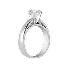 Afbeelding in Gallery-weergave laden, 2,51 Karaat Solitaire Kathedraal Echt Diamanten Ring Wit Goud