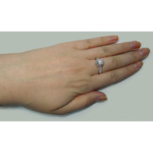 Afbeelding in Gallery-weergave laden, 2,76 Karaats Solitaire Met Accenten Echt Diamanten Verlovingsring Witgoud