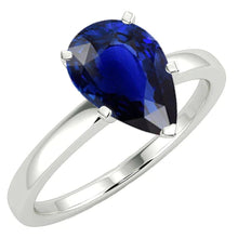 Afbeelding in Gallery-weergave laden, echte pear diamant 3karaat ring vooraanzicht