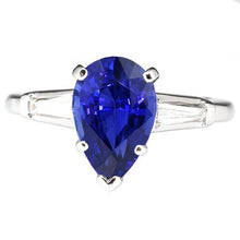 Afbeelding in Gallery-weergave laden, echte baguette diamant 4.50karaat ring vooraanzicht