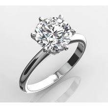 Afbeelding in Gallery-weergave laden, 3 ct Solitaire ronde diamanten verlovingsring witgoud - harrychadent.nl