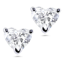 Afbeelding in Gallery-weergave laden, 3 ct. Hartgeslepen diamanten oorknopjes in wit goud - harrychadent.nl