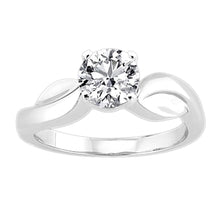 Afbeelding in Gallery-weergave laden, 3 ct. ronde diamanten solitaire fancy ring wit goud 14K Nieuw - harrychadent.nl