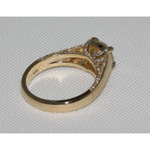 Afbeelding in Gallery-weergave laden, 3 karaat diamanten afwerking micro pave ring geel goud Nieuw - harrychadent.nl