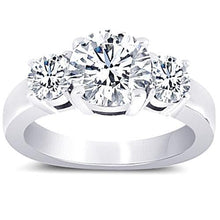 Afbeelding in Gallery-weergave laden, 3 karaat diamanten drie stenen verlovingsring wit goud - harrychadent.nl