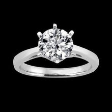 Afbeelding in Gallery-weergave laden, 3 karaat diamanten solitaire verlovingsring wit goud 14K - harrychadent.nl