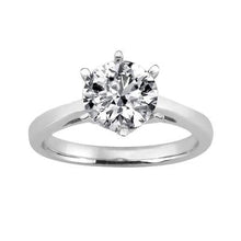 Afbeelding in Gallery-weergave laden, 3 karaat diamanten solitaire verlovingsring wit goud 14K - harrychadent.nl