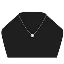 Afbeelding in Gallery-weergave laden, 3 karaat grote ronde diamanten halsketting hanger massief wit goud 14K - harrychadent.nl