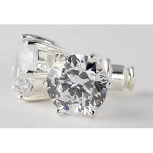 Afbeelding in Gallery-weergave laden, 3 karaat ronde diamanten oorknopjes wit goud 14K - harrychadent.nl