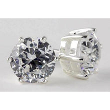Afbeelding in Gallery-weergave laden, 3 karaat ronde diamanten oorknopjes wit goud 14K - harrychadent.nl