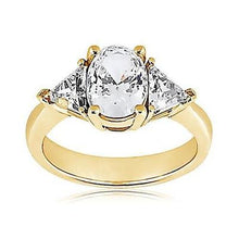 Afbeelding in Gallery-weergave laden, 3 steen 2,71 ct. grote diamanten geelgouden fancy ring Nieuw - harrychadent.nl