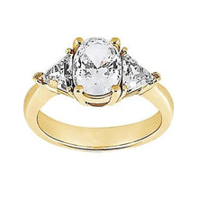 Afbeelding in Gallery-weergave laden, 3 steen 2,71 ct. grote diamanten geelgouden fancy ring Nieuw - harrychadent.nl