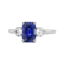 Afbeelding in Gallery-weergave laden, echte round diamant 3karaat ring vooraanzicht