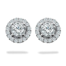 Afbeelding in Gallery-weergave laden, 3.60 karaat Ronde Halo Echt Diamant Stud Oorbel Witgouden Sieraden - harrychadent.nl