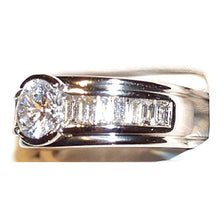 Afbeelding in Gallery-weergave laden, 3,50 ct. Ronde & Baguette Diamanten Fancy Ring Verlovingssieraden - harrychadent.nl