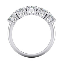 Afbeelding in Gallery-weergave laden, 3,75 ct ovaal geslepen Diamant 5 stenen halve eeuwigheid band gouden sieraden