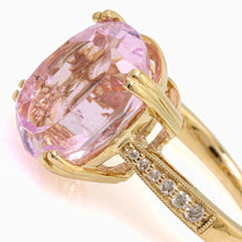 Afbeelding in Gallery-weergave laden, 37,65 ct. Grote Kunziet Met Kleine Diamanten Trouwring Geel Goud - harrychadent.nl