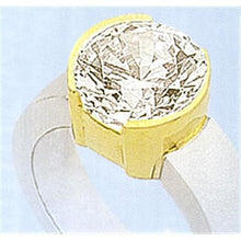 Afbeelding in Gallery-weergave laden, 3.02 karaat diamanten solitaire ring tweekleurig goud 14k - harrychadent.nl