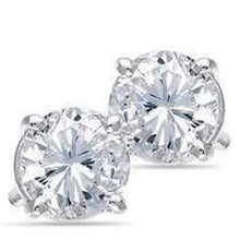 Afbeelding in Gallery-weergave laden, 3.20 karaat ronde geslepen diamanten dames oorknopjes wit goud 14K - harrychadent.nl