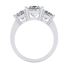 Afbeelding in Gallery-weergave laden, 3.50 karaat Princess Cut Diamond 3 stenen verlovingsring Nieuw - harrychadent.nl