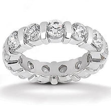 Afbeelding in Gallery-weergave laden, 3.9 ct. F Vs1 diamanten Prachtige Eternity Women Engagement Band WG 14K - harrychadent.nl