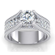 Afbeelding in Gallery-weergave laden, 4 karaat dames diamanten verlovingsring goud 14K - harrychadent.nl
