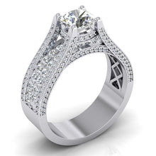 Afbeelding in Gallery-weergave laden, 4 karaat dames diamanten verlovingsring goud 14K - harrychadent.nl