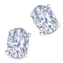 Afbeelding in Gallery-weergave laden, 4 karaat vs1 diamanten oorbel paar ovale diamanten oorknopjes wit goud - harrychadent.nl