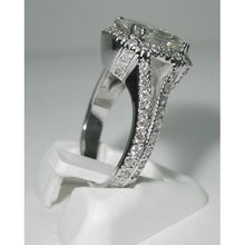 Afbeelding in Gallery-weergave laden, 4 karaats kussen midden diamanten Halo ring wit gouden sieraden - harrychadent.nl