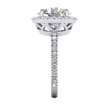 Afbeelding in Gallery-weergave laden, 4,50 karaat ronde diamanten jubileumring Halo-instelling - harrychadent.nl