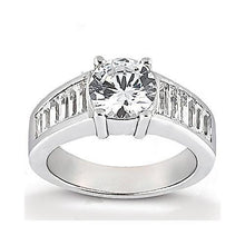 Afbeelding in Gallery-weergave laden, 4.25 karaat ronde diamanten verlovingsring stokbrood geaccentueerd - harrychadent.nl