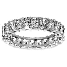 Afbeelding in Gallery-weergave laden, 4.40 karaat prinses geslepen diamanten band witgouden damessieraden - harrychadent.nl