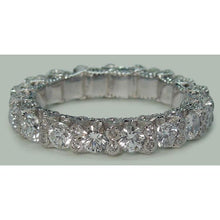 Afbeelding in Gallery-weergave laden, 4.68 karaat ronde briljante diamanten eeuwigheid band wit goud 14K - harrychadent.nl