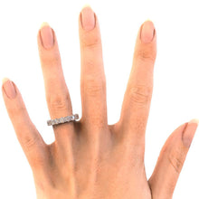 Afbeelding in Gallery-weergave laden, 4.80 karaat ronde diamanten eeuwigheid trouwring sieraden - harrychadent.nl