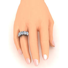 Afbeelding in Gallery-weergave laden, Fonkelende diamanten verlovingsring met 5 stenen
