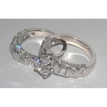 Afbeelding in Gallery-weergave laden, 5.01 karaat diamanten bruids juwelen verlovingsset ring en band - harrychadent.nl