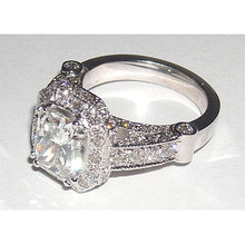 Afbeelding in Gallery-weergave laden, 5.01 karaat stralende geslepen sieraden diamanten mooie Halo verlovingsring - harrychadent.nl