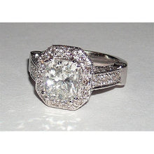 Afbeelding in Gallery-weergave laden, 5.01 karaat stralende geslepen sieraden diamanten mooie Halo verlovingsring - harrychadent.nl