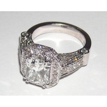 Afbeelding in Gallery-weergave laden, 5.01 karaat stralende geslepen sieraden diamanten mooie Halo verlovingsring - harrychadent.nl