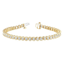 Afbeelding in Gallery-weergave laden, 5.06 karaat diamanten Milgrain tennisarmband geel goud 14K - harrychadent.nl