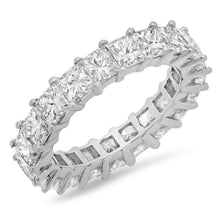 Afbeelding in Gallery-weergave laden, 5,25 Karaat Princess Echt Diamonds Eternity Band Wit Goud 14K