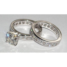 Afbeelding in Gallery-weergave laden, 6.01 karaat diamanten verlovingsring en band set - harrychadent.nl