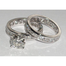 Afbeelding in Gallery-weergave laden, 6.01 karaat diamanten verlovingsring en band set - harrychadent.nl