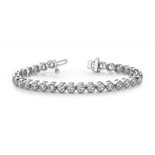 Afbeelding in Gallery-weergave laden, 6 Karaats Echt Diamanten Dames Tennisarmband Goud Wit 14K