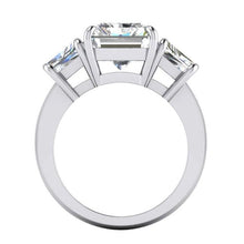 Afbeelding in Gallery-weergave laden, 7 karaat stralende diamant 3 stenen verlovingsring goud wit - harrychadent.nl