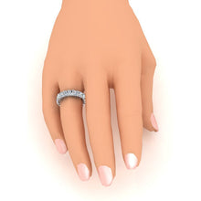 Afbeelding in Gallery-weergave laden, 7,35 ct. Stralende geslepen diamanten eeuwigheid verlovingsband goud - harrychadent.nl